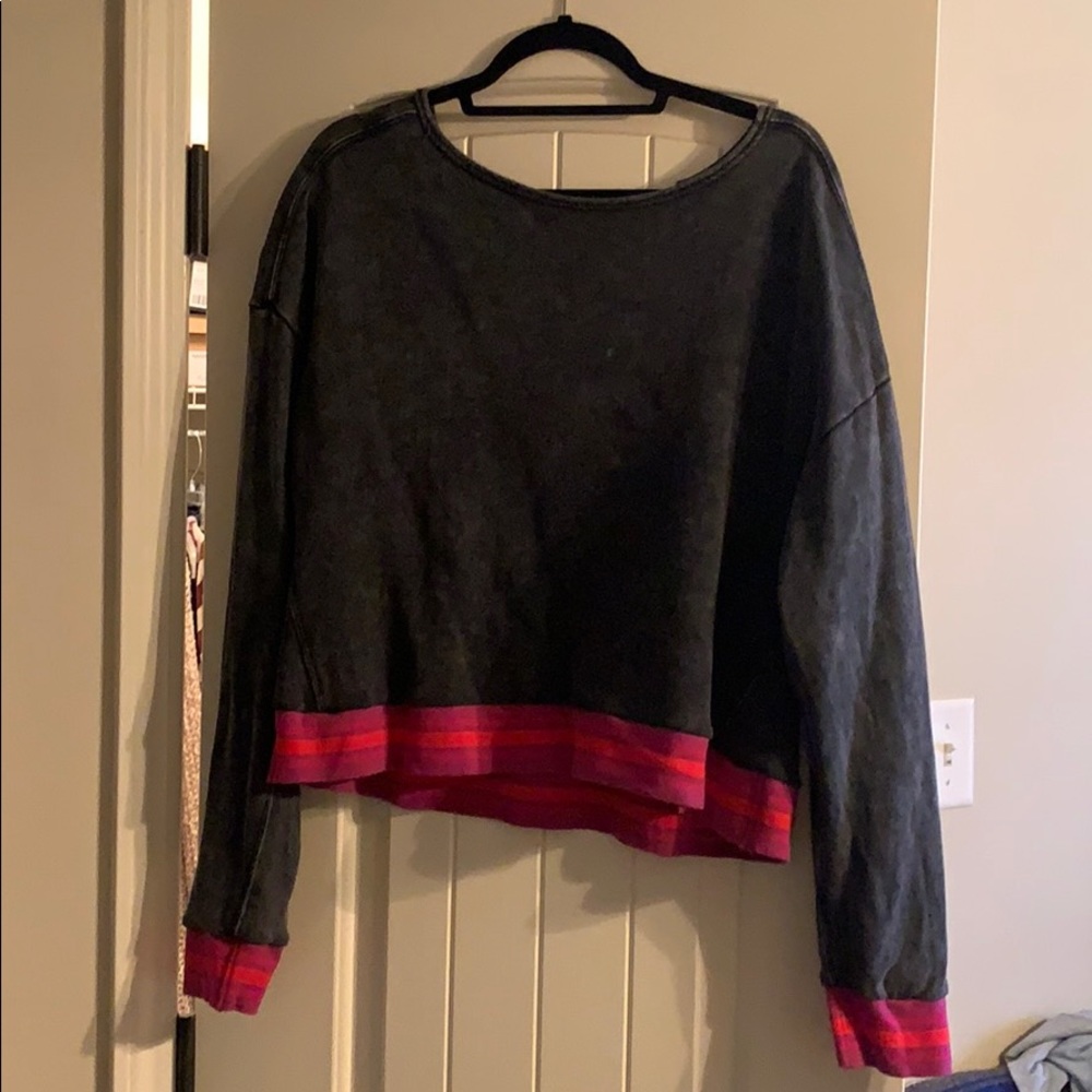 Natural life cropped sweatshirt